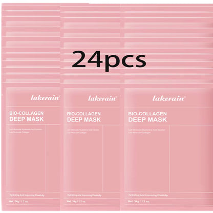 Bio-Collagen Real Deep Mask Supplement Collagen Hydrating Overnight Hydrogel Mask Elasticity Improvement Pore Minimizing Firming